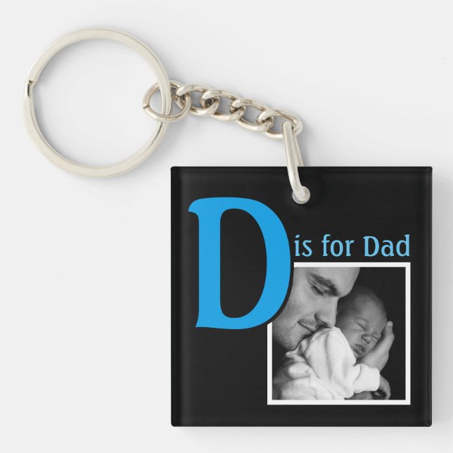 D is for Dad Key Ring (Front)