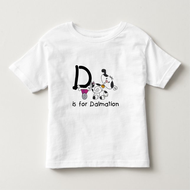 D is for Dalmation T-shirts and Gifts (Front)