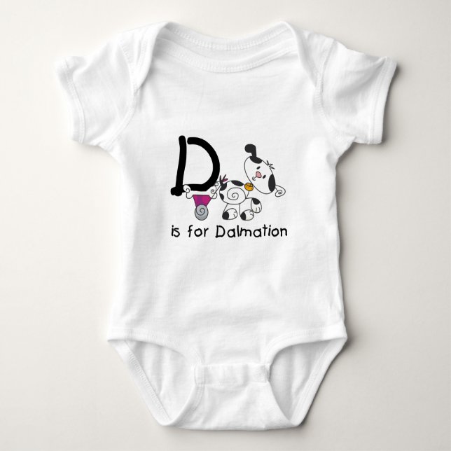 D is for Dalmation T-shirts and Gifts (Front)