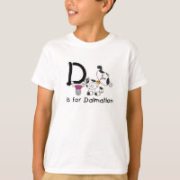 D is for Dalmation T-shirts and Gifts