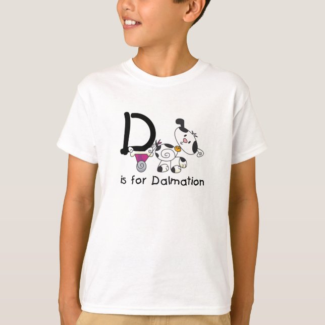 D is for Dalmation T-shirts and Gifts (Front)