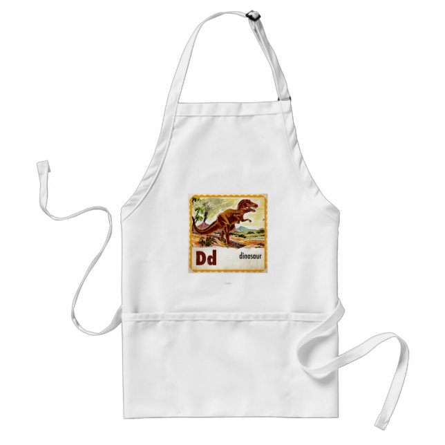 D is for Dinosaur Standard Apron (Front)