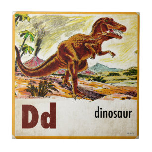 D is for Dinosaur Tile