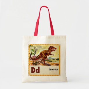 D is for Dinosaur Tote Bag