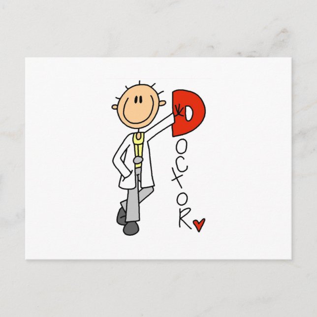 D is for Doctor Postcard (Front)