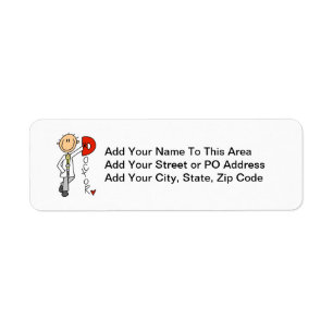 D is for Doctor Return Address Label