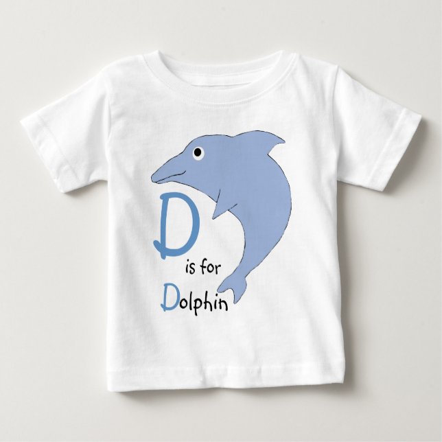 D is for Dolphin T shirt (Front)