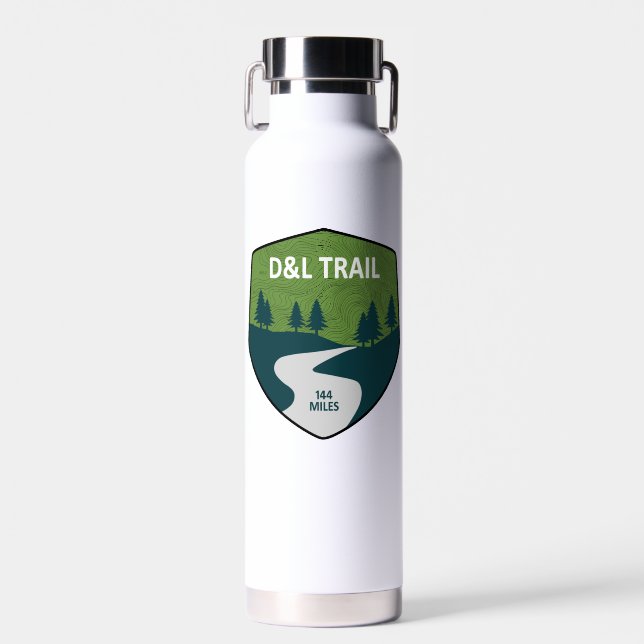 D&L Trail Pennsylvania Water Bottle (Front)