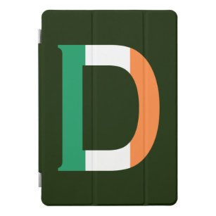 D Monogram overlaid on Irish Flag ipacn iPad Pro C iPad Pro Cover