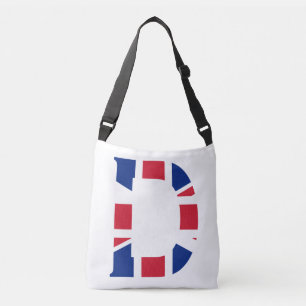 D Monogram overlaid on Union Jack Flag cbbt Crossbody Bag