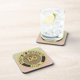 D.O. BADGE vitruvian Man DOCTOR OSTEOPATHY Coaster