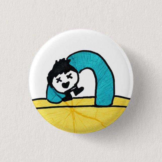 d.O falls to death 3 Cm Round Badge (Front)