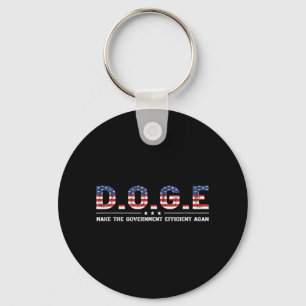 D.o.g.e. Department Of Government Efficiency Funny Key Ring