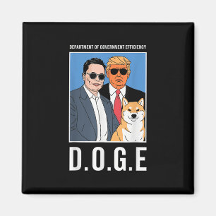 D.o.g.e Department Of Government Efficiency Funny Magnet