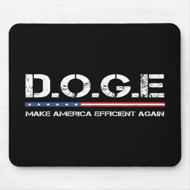 D.o.g.e. Department Of Government Efficiency Funny Mouse Pad (Front)