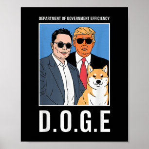 D.o.g.e Department Of Government Efficiency Funny Poster