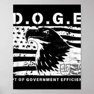 D.o.g.e. Department Of Government Efficiency Funny Poster