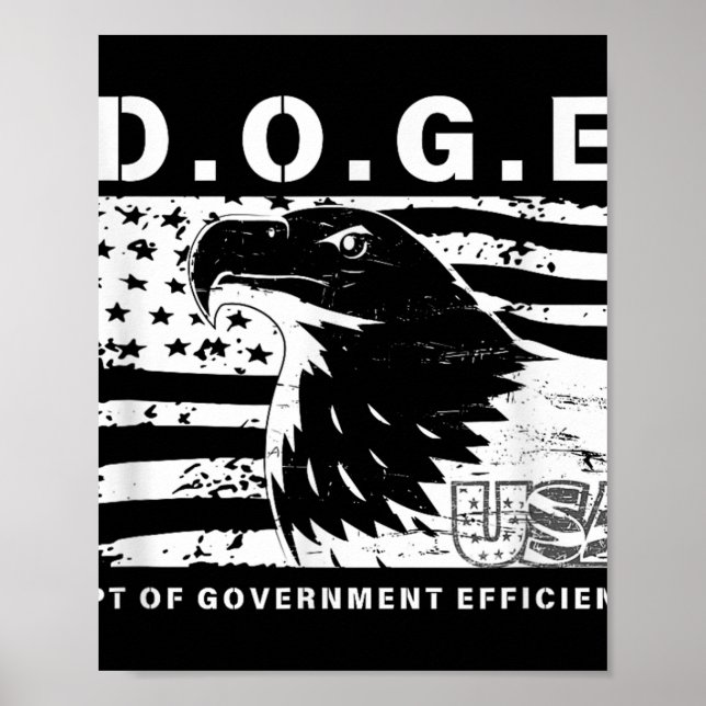 D.o.g.e. Department Of Government Efficiency Funny Poster (Front)