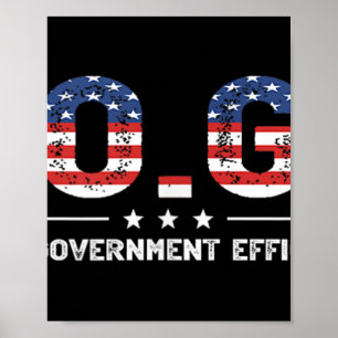 D.o.g.e. Department Of Government Efficiency Funny Poster