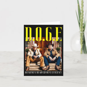 D.o.g.e. Department Of Government Efficiency Tee D Card