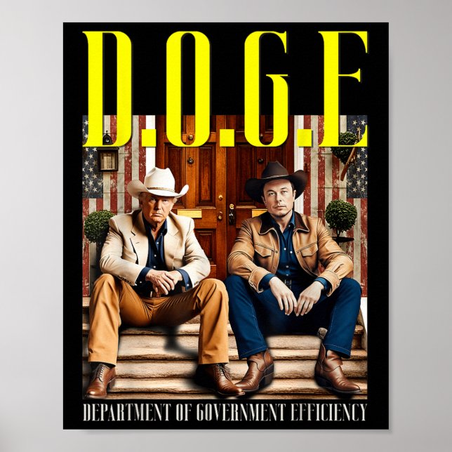 D.o.g.e. Department Of Government Efficiency Tee Poster (Front)