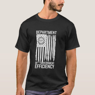 D.O.G.E Department Of Government Efficiency USA Fl T-Shirt