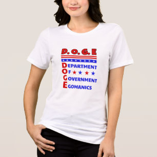 D.O.G.E: DEPARTMENT OF GOVERNMENT EGOMANICS Tri-Blend SHIRT