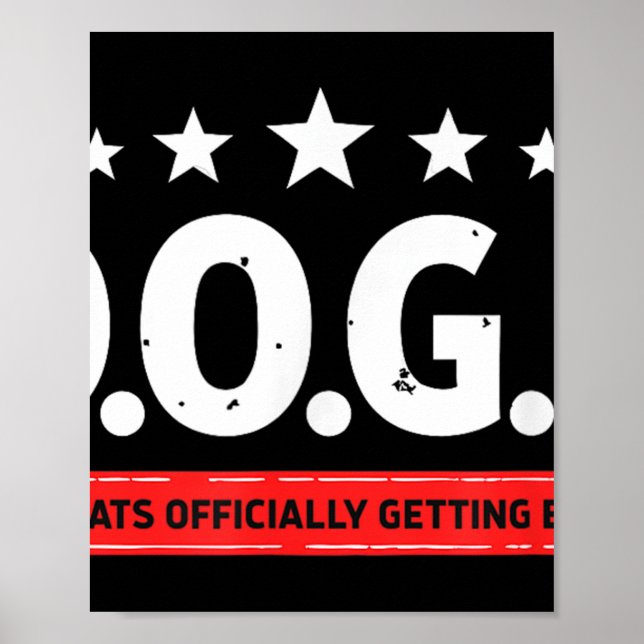 D.o.g.e Doge Democrats Officially Getting Exposed  Poster (Front)