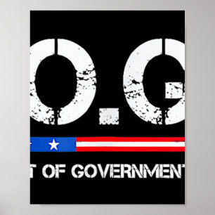 D.o.g.e Doge Department Of Government Efficiency  Poster