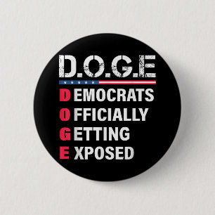 D.o.g.e Doge Department Of Government Efficiency U 6 Cm Round Badge