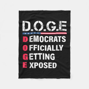 D.o.g.e Doge Department Of Government Efficiency U Fleece Blanket