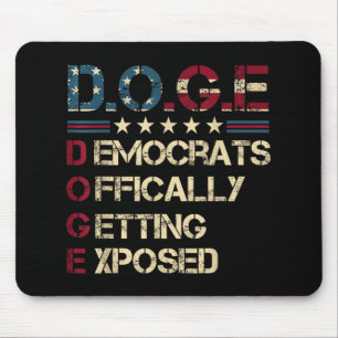 D.o.g.e Doge Department Of Government Efficiency U Mouse Pad