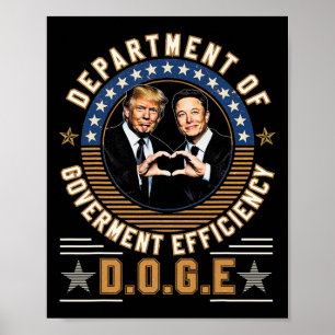 D.o.g.e Doge Department Of Government Efficiency U Poster