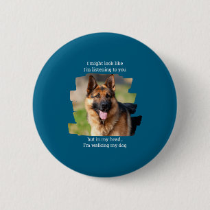 D Pet Photo Funny Dog Dad 6 Cm Round Badge