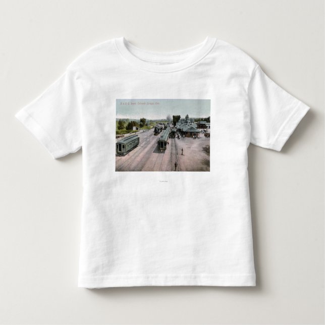 D & R G Railroad Depot Toddler T-Shirt (Front)