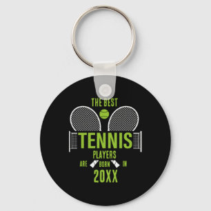 D Tennis Birth Year Name Birthday  Key Ring