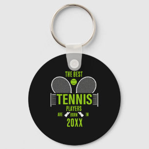 D Tennis Birth Year Name Birthday Key Ring