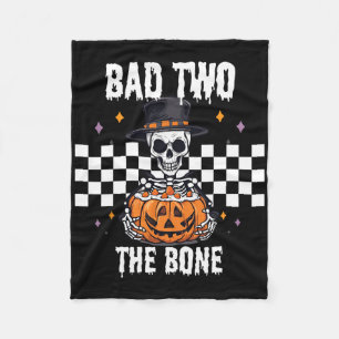 D To The Bone Skeleton Halloween Costume  Fleece Blanket