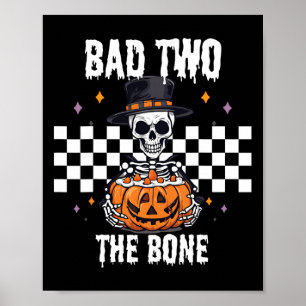 D To The Bone Skeleton Halloween Costume Poster