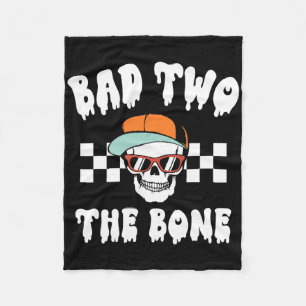 D To The Bone Skeleton Halloween Two Birthday Todd Fleece Blanket