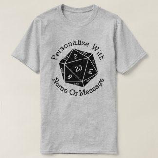 D Twenty 20 Sided Dice T-Shirt