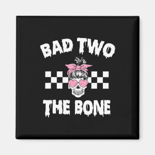 D Two The Bone Birthday 2nd Halloween 2 Years Old Magnet