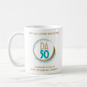 DA50 Worldwide Virtual Convention Mug in Gold/Teal