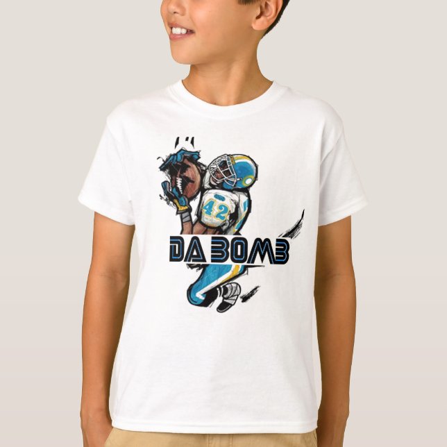 Da-Bomb - Kids (Football) T Shirt (Front)