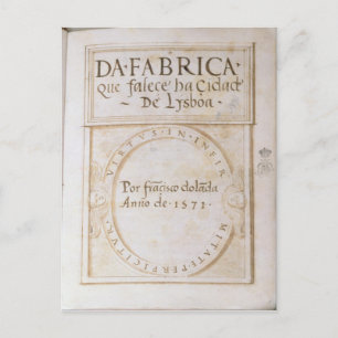 Da Fabrica que falece ha Cidade de Lysboa' Postcard