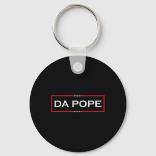 Da Pope From America Chicago Pope Funny Tee Key Ring