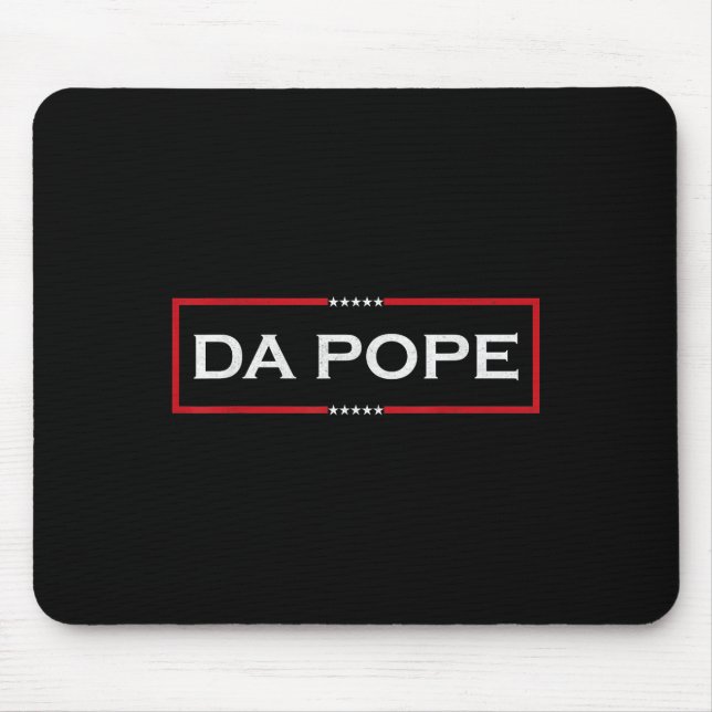 Da Pope From America Chicago Pope Funny Tee  Mouse Pad (Front)