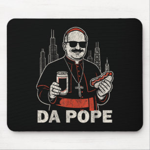 Da Pope From America Chicago Pope Leo Xiv Funny Vi Mouse Pad