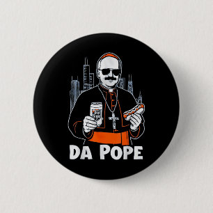 Da Pope From America Chicago Pope Leo Xiv Provost  6 Cm Round Badge