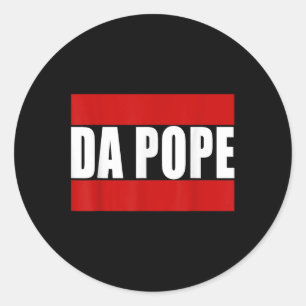Da Pope From America Chicago Pope Leo Xiv Provost Classic Round Sticker